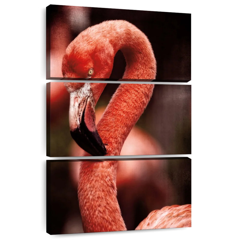 Brampt Caribbean Flamingo II, 32" H x 20" W
