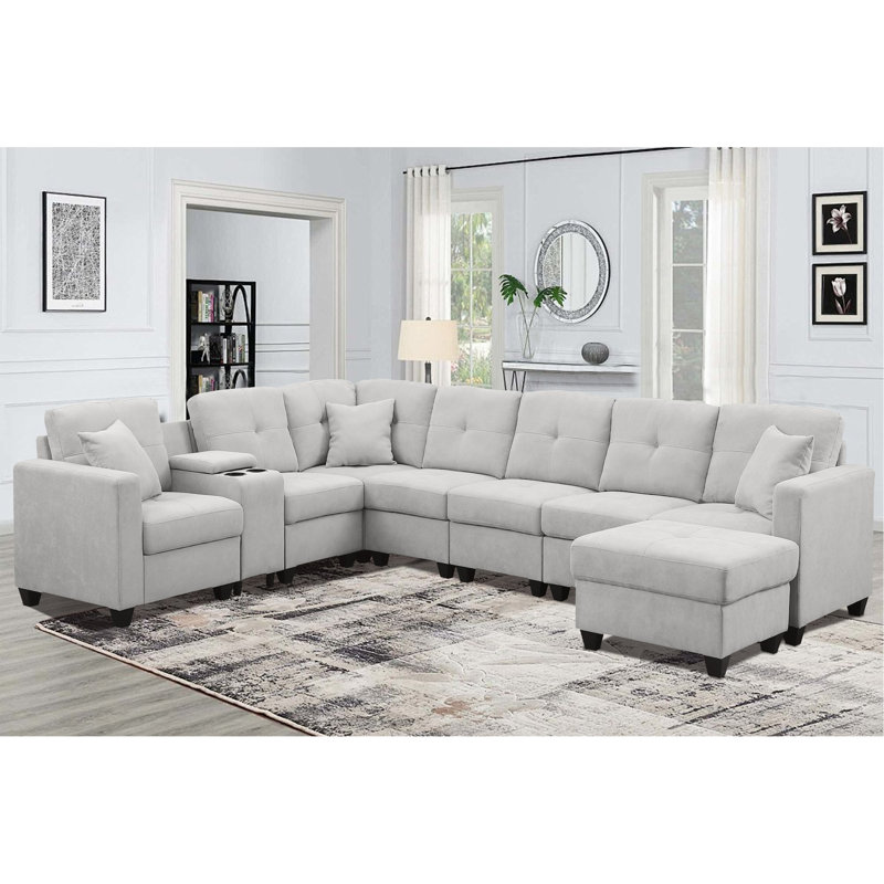 Canapé modulaire, LIGHTGREY, Gris clair