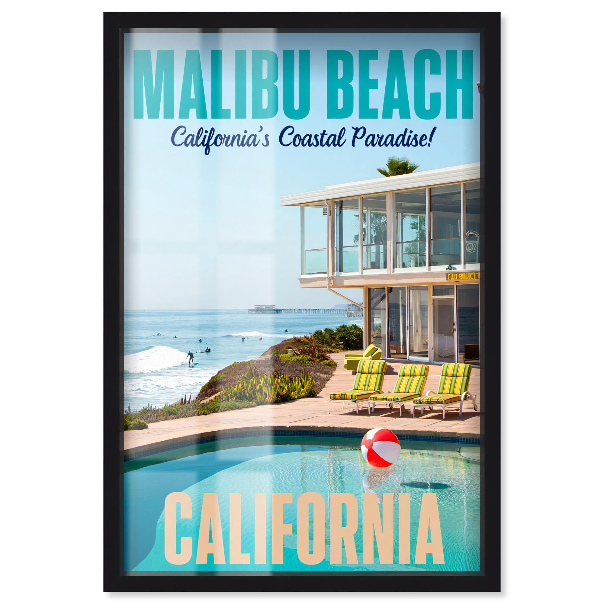 Art Remedy Malibu Beach II Shadowbox Print Coastal Photography by Art ...