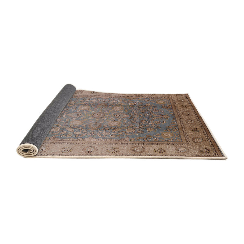 Tapis oriental beige / bleu Ausable, Rond 3 pi