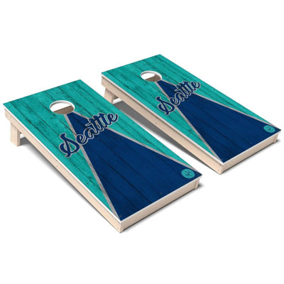 Seattle Triangle Baseball All-Weather Composite Cornhole Set