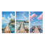 «Pier and Dock Coastal», 3 pièces sur toile-854295092-854295096