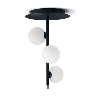 Pineda Glass Semi Flush Mount