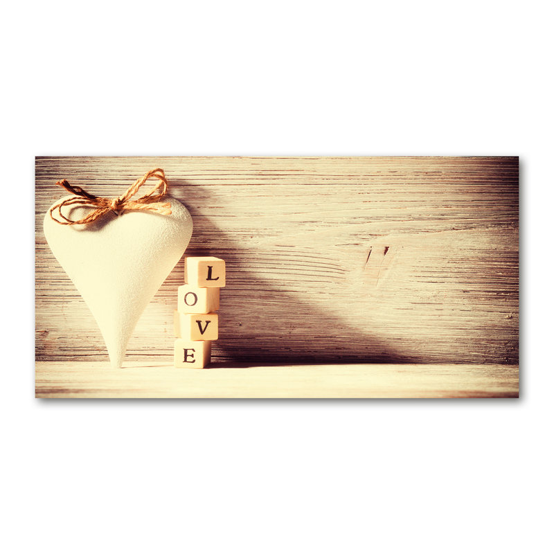 Love - Print on Canvas, Wrapped Canvas, 60cm H x 120cm W x 2cm D