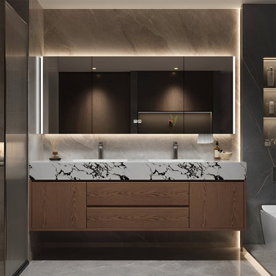 Armoire de salle de bain moderne et luxueuse