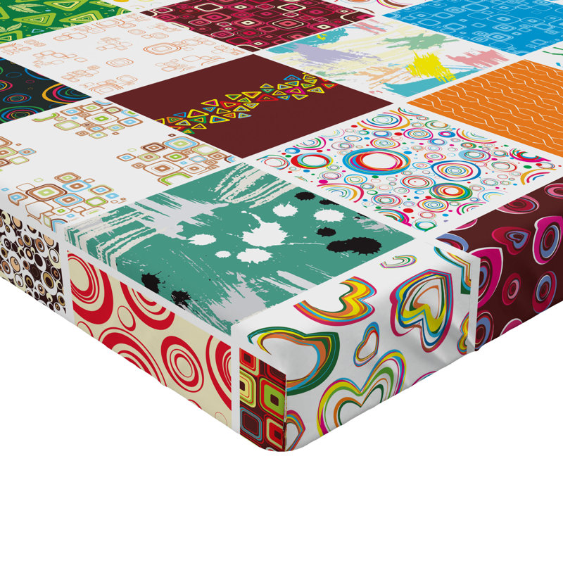 Multicolore Ambesonne, Drap-housse très grand californien