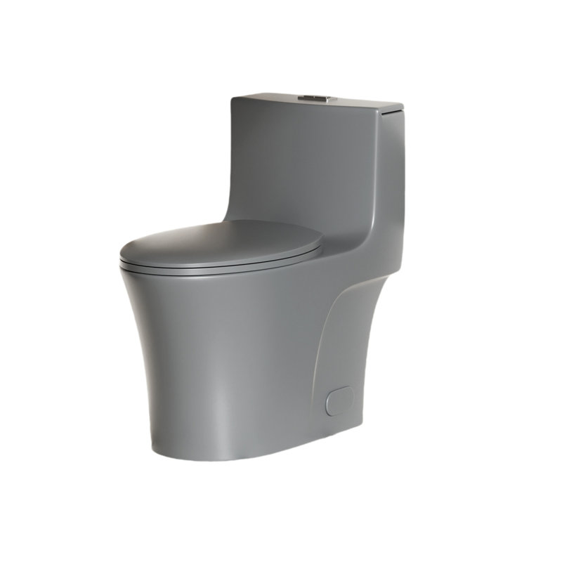 Water Toilet In Grey 002 Hint, 1/1.60 , Elongated Comfort Height Floor Mounted With Rejuvenating Soft Closing Seat Style, User-