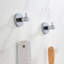 Ensemble de 3 crochets ronds pour serviettes et peignoirs de bain-90651950