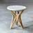 Stone Cross Legs End Table