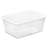 Sterilite 16 Quart Clear Plastic Stacking Storage Container Box w/ Lid