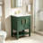 24'' Green Vanity Cabinet With Ceramic Sink