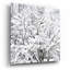  Art mural en verre 24 po x 24 po «Snow Fills Branches» par Erin Clark-1567576681