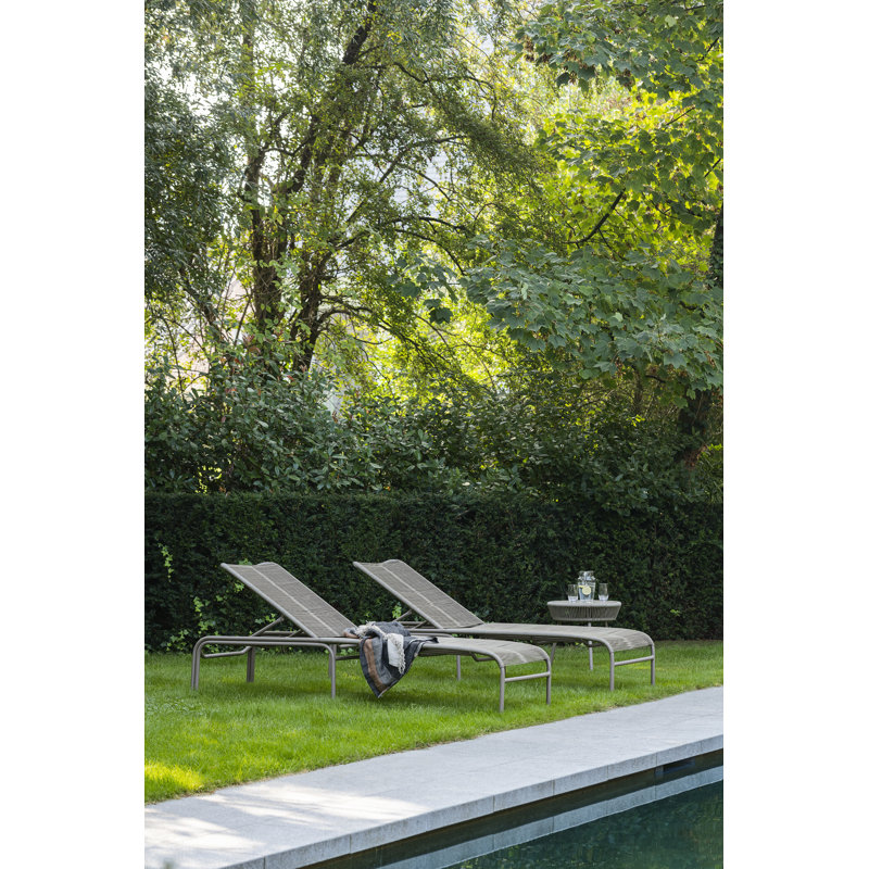 Loop Outdoor Chaise Lounge, Taupe