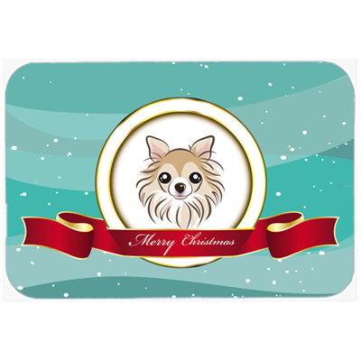 The Holiday Aisle Chihuahua Merry Christmas Glass Cutting Board