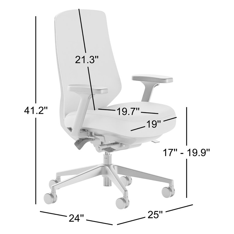 Ergonomic Chair Pro, Limestone, White