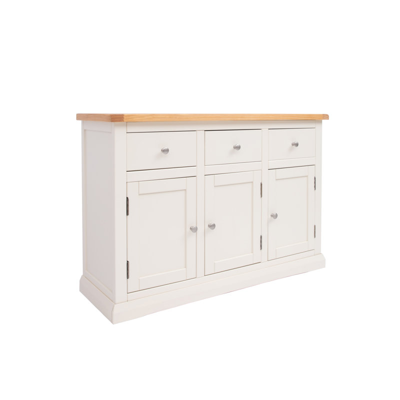 Starr 120cm Sideboard, Off White/Chrome