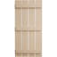 Volets rustiques en faux bois à quatre planches espacées (par paire)-71288264-88966854-88966855