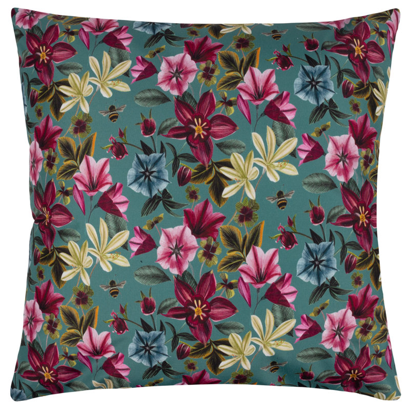 Midnight Garden Bee Polyester Filled Outdoor Cushion