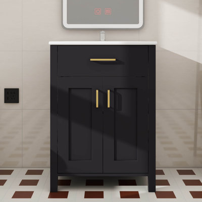 Évier à lessive 24 po intégré avec armoire intégrée