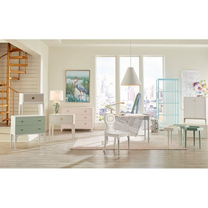 Tabouret de jardin en céramique Indigo girl