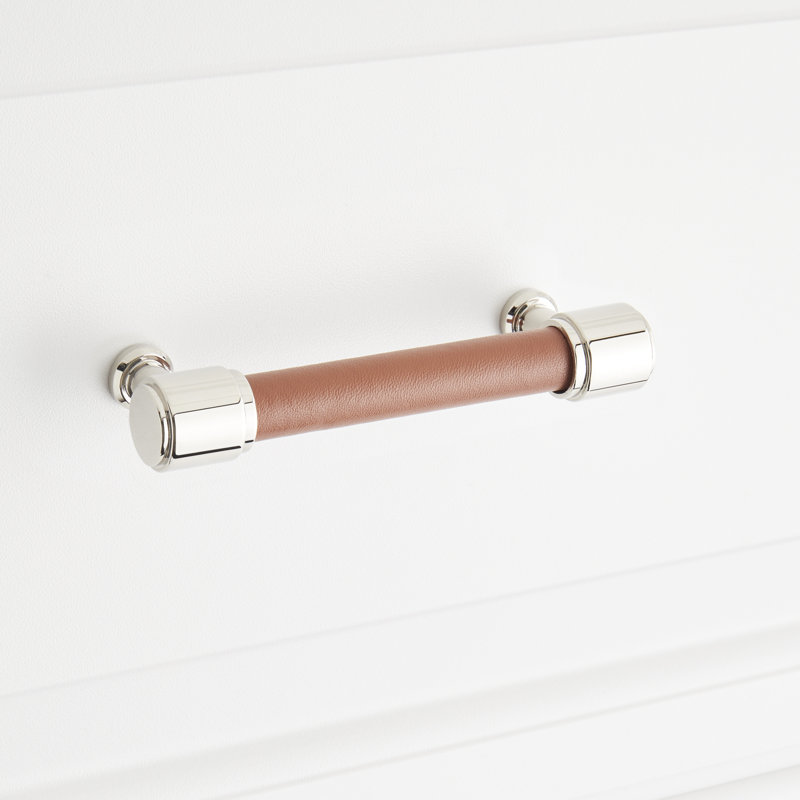 Poignée armoire 3-3 / 4 po Lazzara, Nickel poli