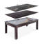 Ensemble de table de billard multi-jeux 3 en 1 avec plateau de salle à manger et tennis de table Gosports - avec accessoires, 7 pi, chêne foncé Gosports-122503499-114225485