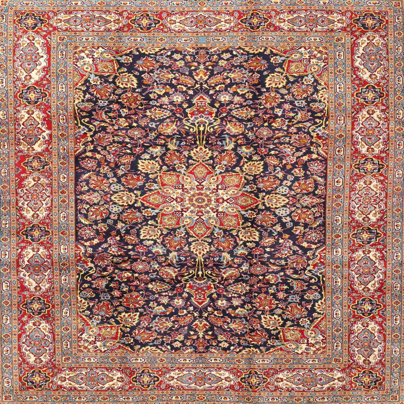 Adainville Oriental Indoor Rug, Square 3'