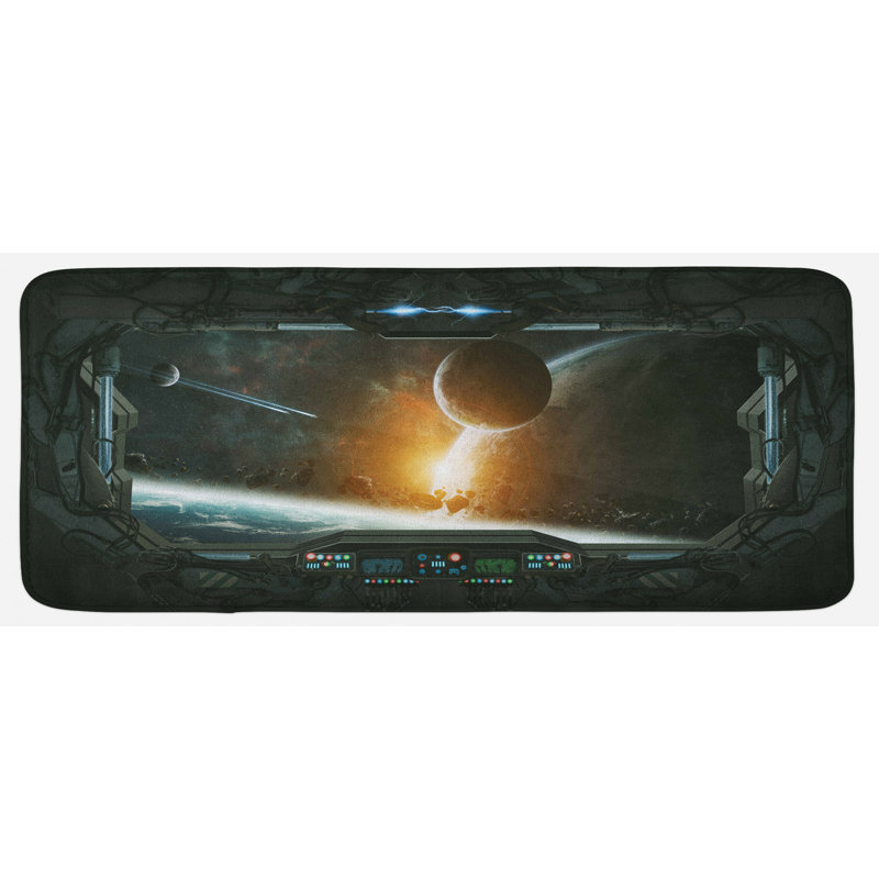 Tapis de cuisine à espace extérieur