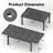 Calliana 91.7"L Extendable Aluminum Outdoor Dining Table