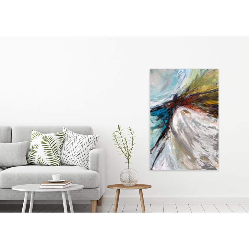 Over Current By John Beard - Artist Enhanced Canvas Print Print by John Beard, 40" H x 30" W x 1.5" D