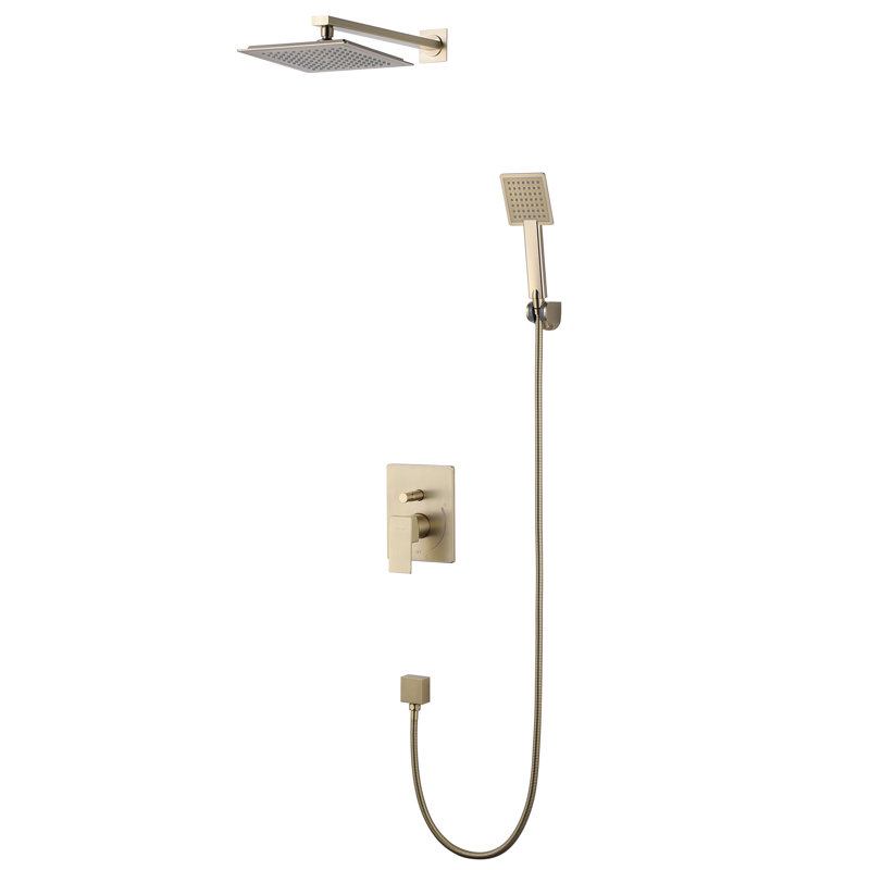All-In-One Kit with Rough in-Valve, Brushed Gold