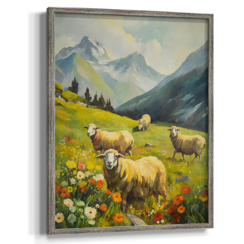 «LANDSCAPES Series CCXLIV», reproduction encadrée - bois massif, H 15 po x l 12 po