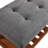 Charla Gray Fabric & Oak Finish Bench-1308777211