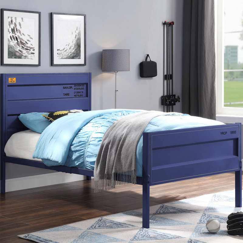 Cargo Blue Finish Bed, Full