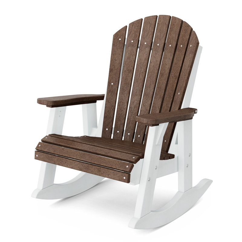 Chaise berçante Heritage Adirondack, Brun Tudor / blanc