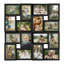 Ensemble de 16 cadres photo en grille noire-1352554548