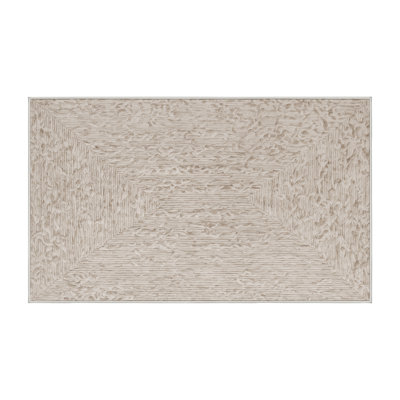Tapis beige lavable à la machine