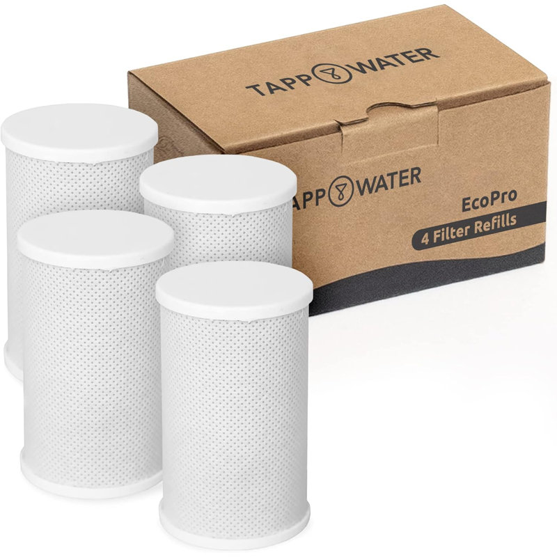 Tappwater EcoPro Refills - Set of 4 Refill cartridges for EcoPro Water Filter