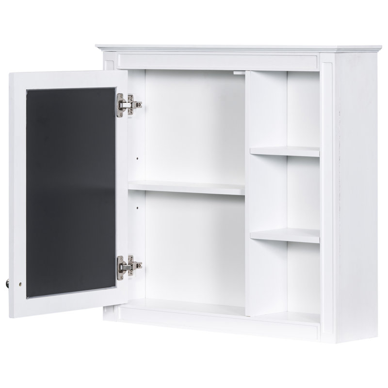 Armoire de salle de bain avec miroir, 30 po x 28 po, fixation murale, style moderne, fabrication avec miroir, construction, rangement dissimulé