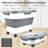 Rice Storage Containers, Collapsible 20 To 30Lbs Food Storage Bin Dispenser With Rolling Wheel And Clear Airtight Lid, BPA Free Flour, Sugar, Cereal And Dog Cat Pet Food Containers