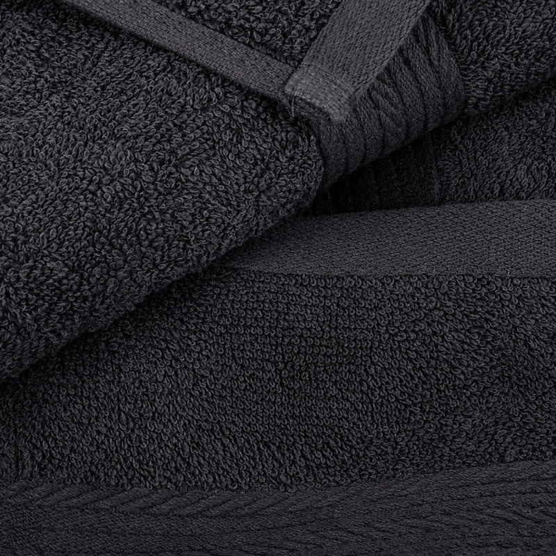 Gant de toilette 100% coton 12 x 12 pouces très absorbant, Gris