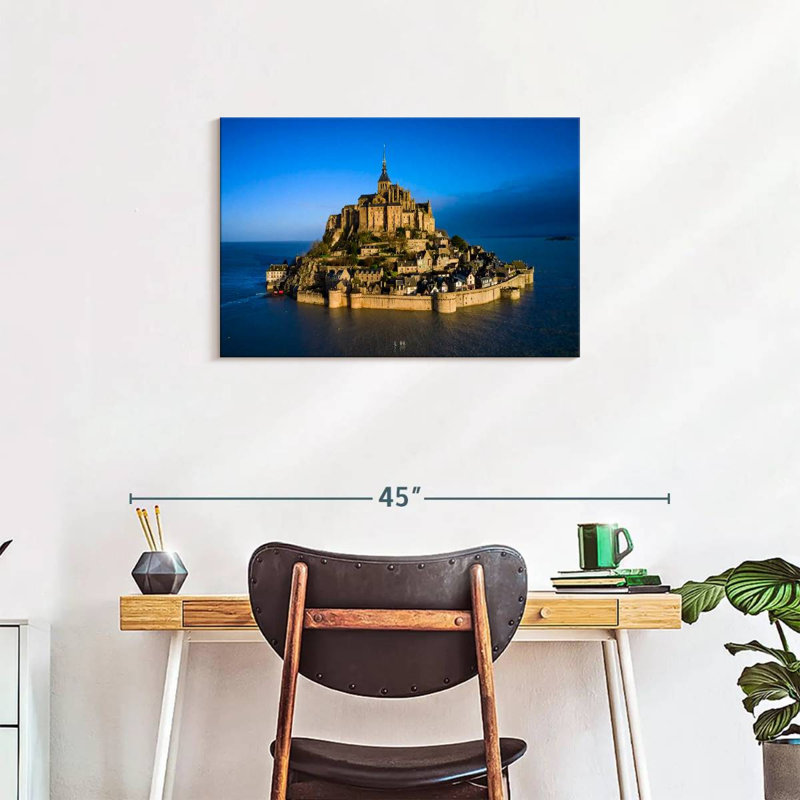 Île du Mont Saint-Michel, H 20 po x l 30 po