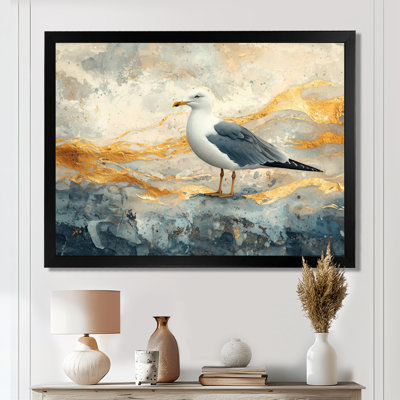 Coastal Seagull The Watchful Gull III - Seagull Wall Art