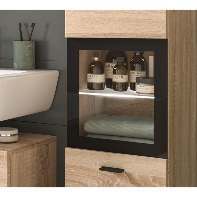 Boston Bathroom Suite, Replica Sonoma Oak