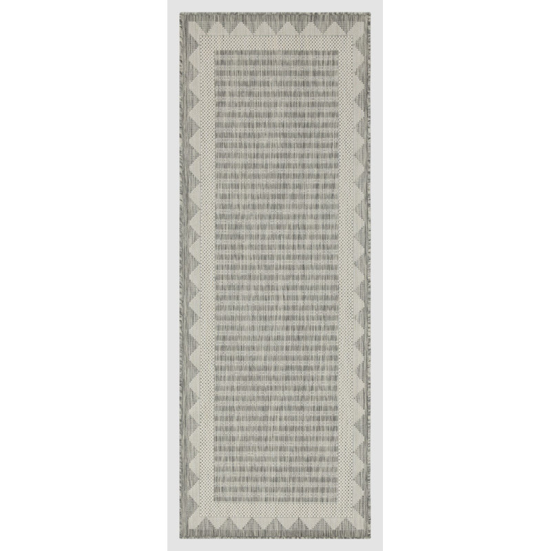 Silver 5 Ft. 3 In. X 7 Ft. 3 In. Indoor/Outdoor Area Rug, Rectangle 5'3" x 7'3"