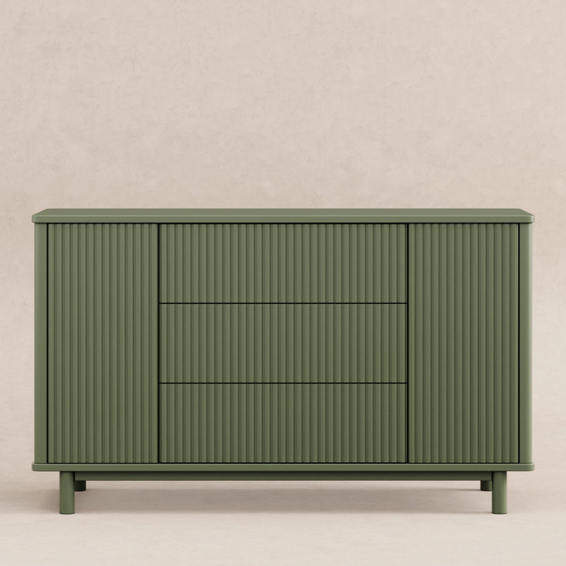 Pogo Tambour Assembled Dresser, Olive