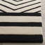 Fifth Avenue Wool Geometric Area Rug in Ivory/Black/Pink-247000245