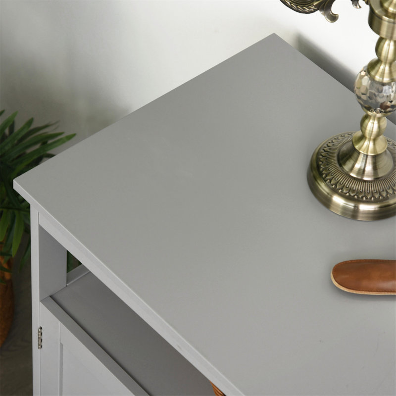 Buffet polyvalent et élégant avec beaucoup d'espace de rangement, Gris