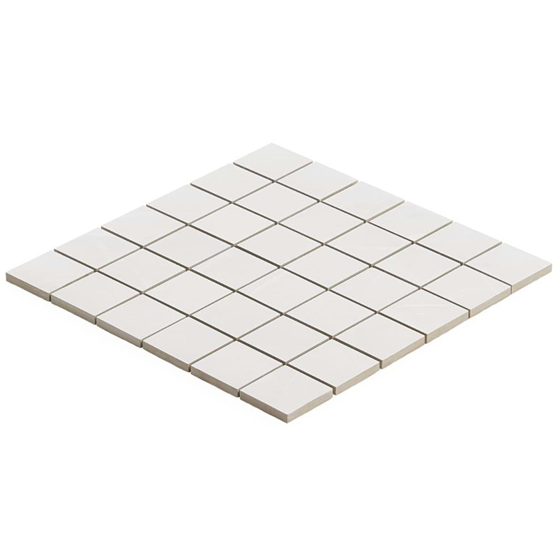 Dreamstone 2X2 Matte Porcelain Mosaic, Aztec Onyx Bianco Matte