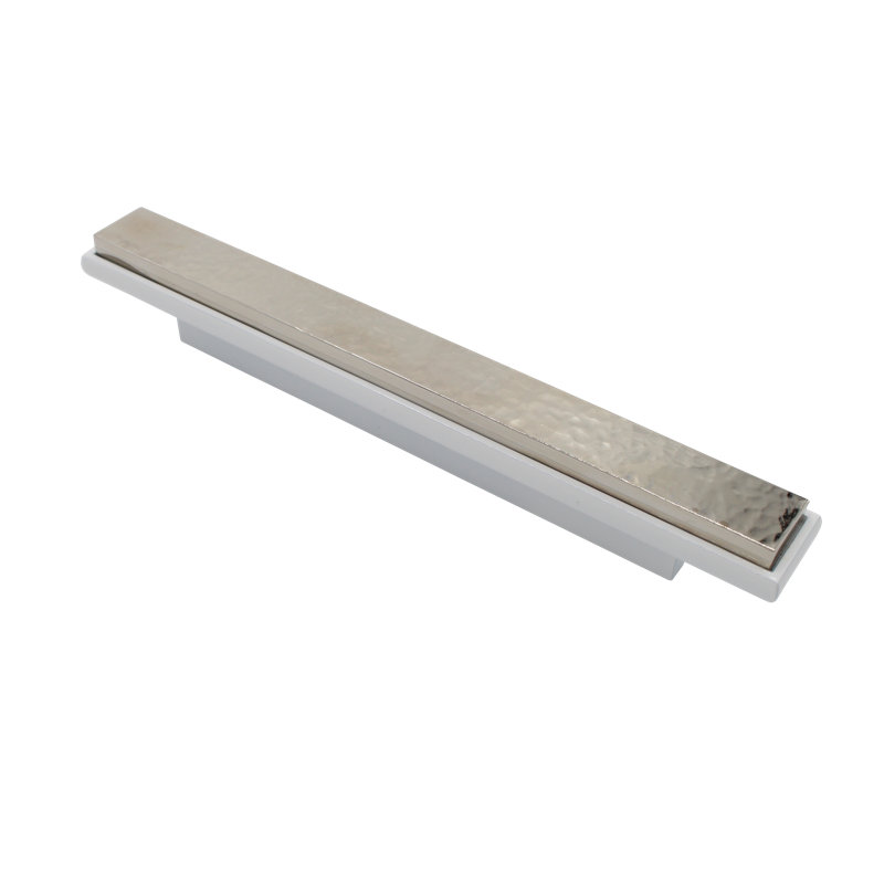 Novelty Pull, White/Polished Nickel